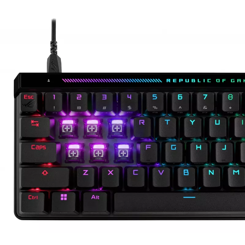 ASUS ROG Falchion Ace HFX Tastatur Gaming USB QWERTZ Deutsch Schwarz