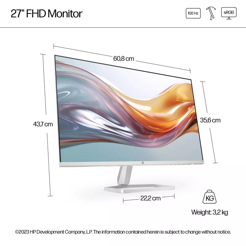 HP Desktop Monitor - Serie 5 527sw - 27 Zoll - 1920x1080 (FHD) - IPS