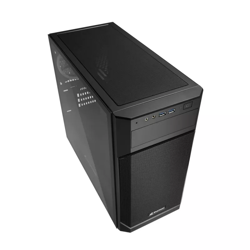 SHARKOON Tower Chassis - V1000 RGB Micro Tower Schwarz