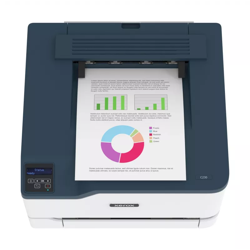 Xerox C230 A4 22ppm Wireless Duplex Drucker PS3 PCL5e6 2 Papierfächer insgesamt 251 Blatt