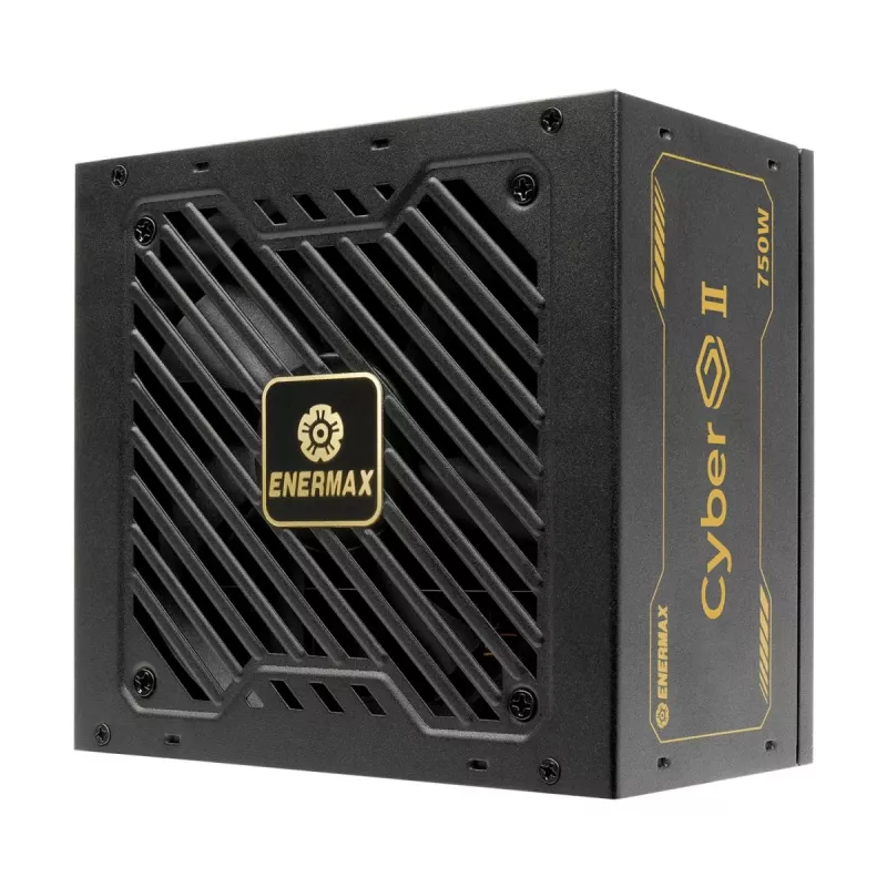 Enermax CyberG II ERV750G-AHG-NAC Netzteil 750 W, 80 Plus Gold, nicht modular, ATX, Schwarz