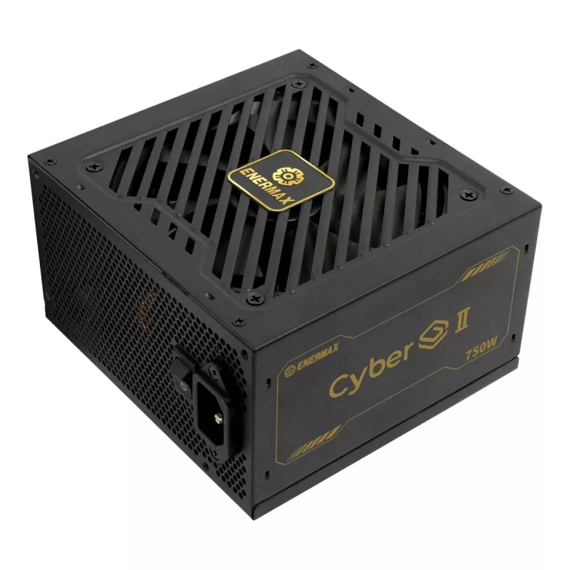 Enermax CyberG II ERV750G-AHG-NAC Netzteil 750 W, 80 Plus Gold, nicht modular, ATX, Schwarz