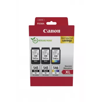 Canon 8286B013 Tintenpatrone 3 Stück Original Hohe (XL) Reichweite Schwarz, Cyan, Magenta, Gelb
