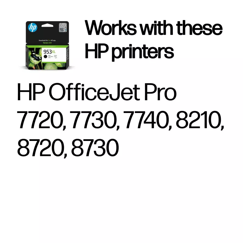 HP 953XL High Yield Schwarz Original Tintenpatrone
