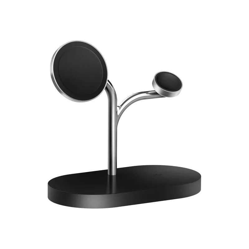 Samsung GP-PWU024WIABW mobiles Ladegerät Headset, Smartphone, Smartwatch Schwarz, Silber USB Kabelloses Laden Indoor