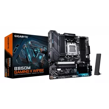 GIGABYTE B850M GAMING X WIFI6E Mainboard - AMD Ryzen 9000 Series CPUs, 10+2+2 Phasen Digital VRM, bis zu 8200MHz DDR5 (OC), 1xPCIe 5.0 + 1xPCIe 4.0 M.2, 2.5LAN, WIFI 6E, USB 3.2 Gen 2