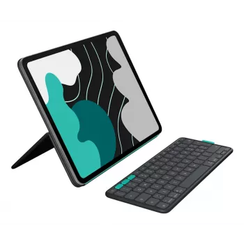 LOGITECH Flip Folio Graphite – iPad Pro 13 inch (M4) iPad Air 13 inch (M2 & M3) – Qwertz Deutsch