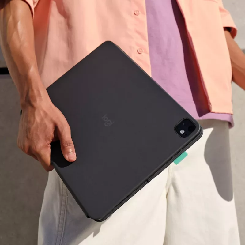 LOGITECH Flip Folio Graphite – iPad Pro 13 inch (M4) iPad Air 13 inch (M2 & M3) – Qwertz Deutsch
