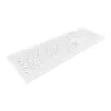 Contour Design Active Key Contour ClassicClean Medizinisches Keyboard mit abnehmbarer Abdeckung, Vollformat, kabelgebunden, Weiß, DE C8100