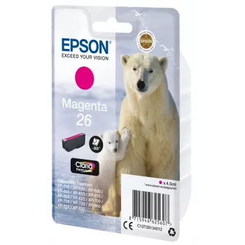 Epson Polar bear Einzelpackung Magenta 26 Claria Premium Tinte