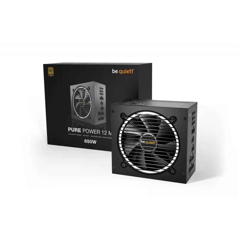 be quiet Pure Power 12 M Netzteil 650 W 20+4 pin ATX ATX Schwarz