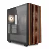 PC-Gehäuse Sharkoon REBEL C70G RGB Full Tower Schwarz, Holz