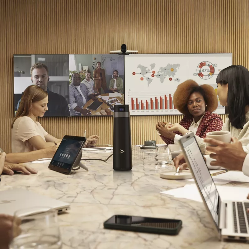 HP Poly Studio G62 Videokonferenzsystem mit Montageplatten-Kit No Radio TAA