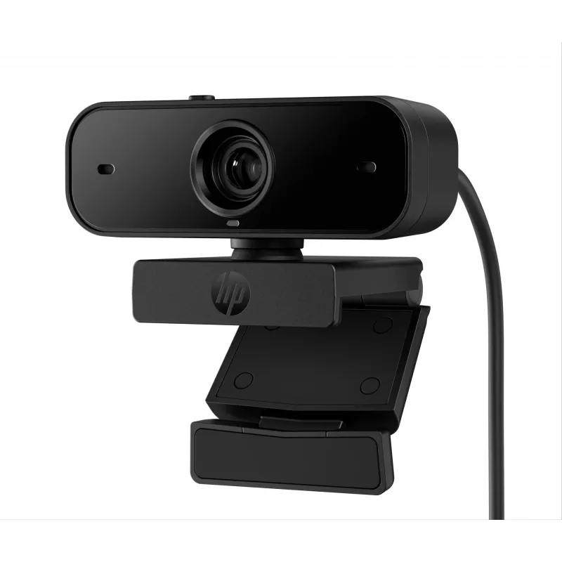 HP 435 FHD Webcam (77B10AA), 2 MP, 1920 x 1080, 30 fps, USB-A 2.0, Autofokus, Sichtschutzblende, Dual-Mikrofone, Schwarz