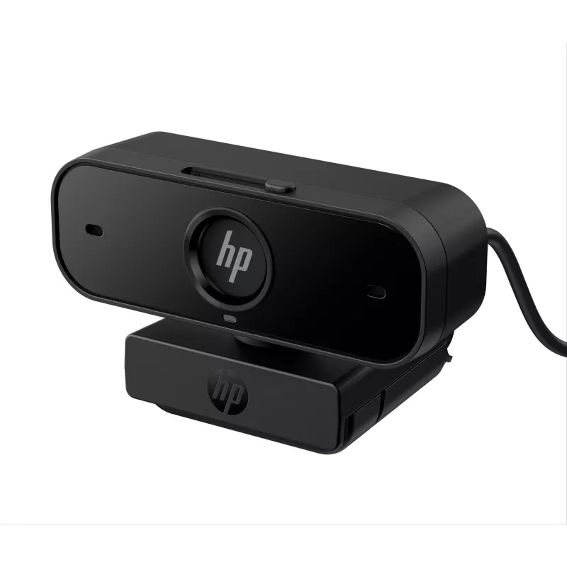 HP 435 FHD Webcam (77B10AA), 2 MP, 1920 x 1080, 30 fps, USB-A 2.0, Autofokus, Sichtschutzblende, Dual-Mikrofone, Schwarz