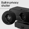 HP 435 FHD Webcam (77B10AA), 2 MP, 1920 x 1080, 30 fps, USB-A 2.0, Autofokus, Sichtschutzblende, Dual-Mikrofone, Schwarz