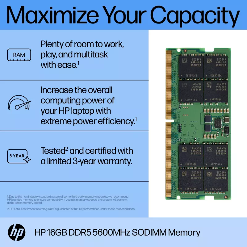 Speichermodul HP 16GB DDR5 5600 SODIMM 1 x 16 GB 5600 MHz