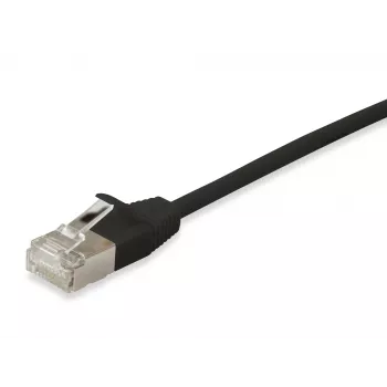 Equip Cat.6A F/FTP schlank Patchkabel, 5m, Schwarz, 5 m, Cat6a, F/FTP (FFTP), RJ-45, RJ-45, Schwarz