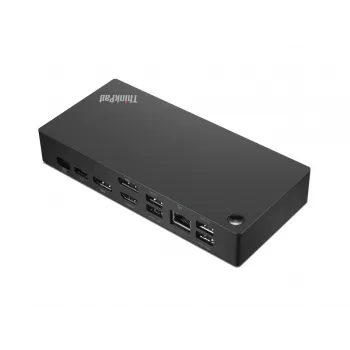 Laptop Dock Lenovo 40AY0090UK Kabelgebunden USB 3.2 Gen 1 Type-C Schwarz