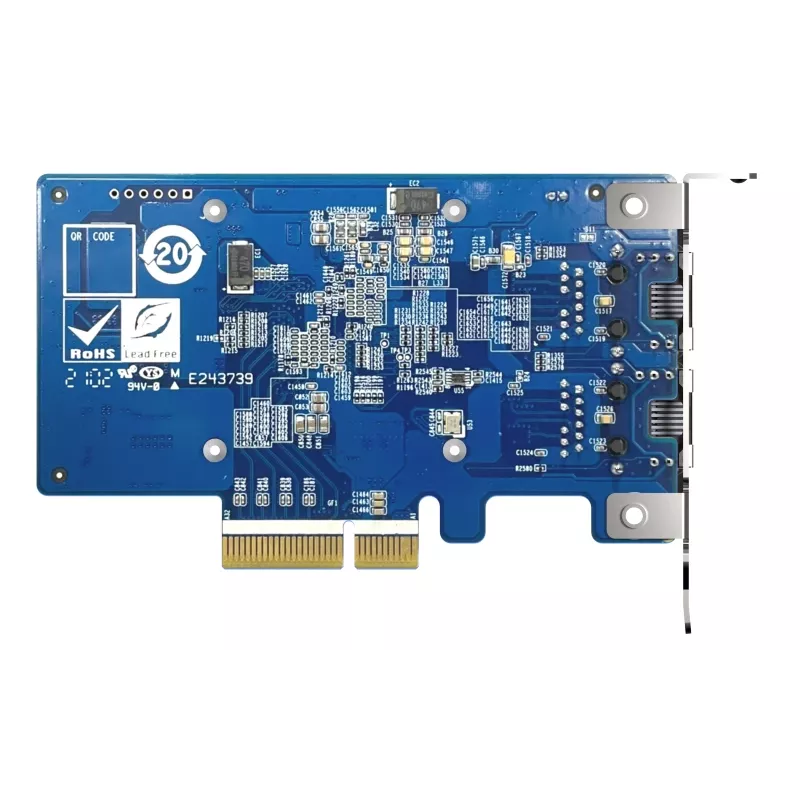 QNAP QXG-10G2T-X710 Dual-Port-10GbE-RJ45-PCIe-Netzwerkkarte