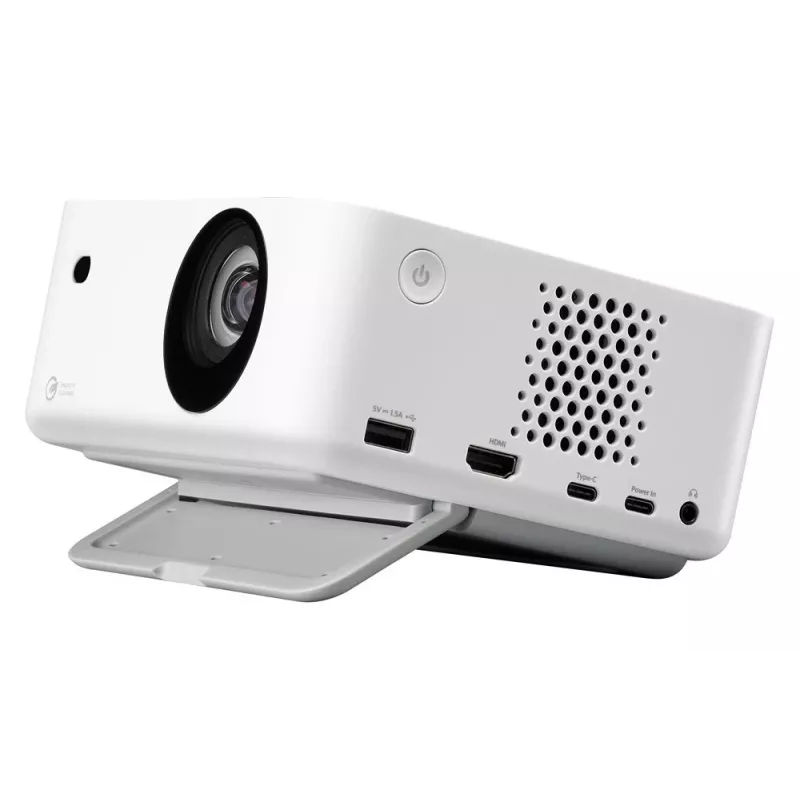 Optoma ML1080ST tragbarer Kurzdistanz-Laser-DLP-Projektor, Full HD 1920x1080, 1200 lm, USB-C, IPX5, Weiß