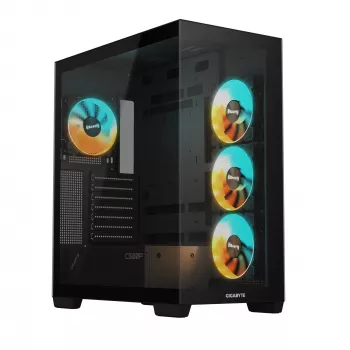 GIGABYTE C500 PANORAMIC STEALTH Midi Tower Schwarz