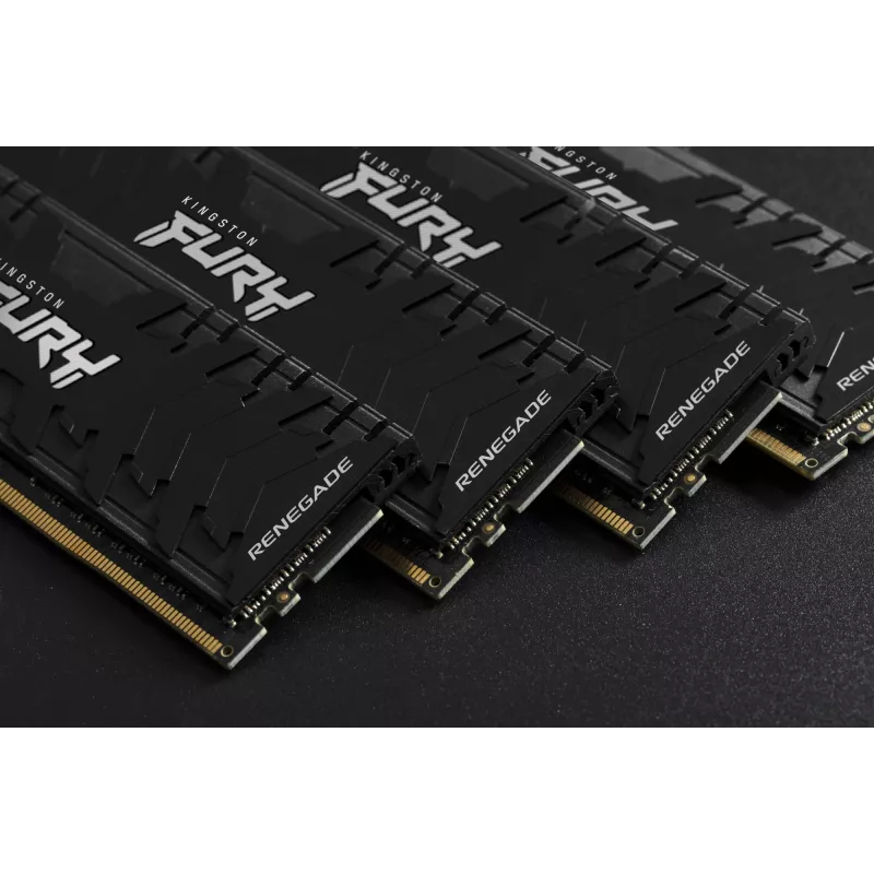 Kingston Technology FURY 64GB 3200MT/s DDR4 CL16 DIMM (Kit of 2) Renegade Schwarz