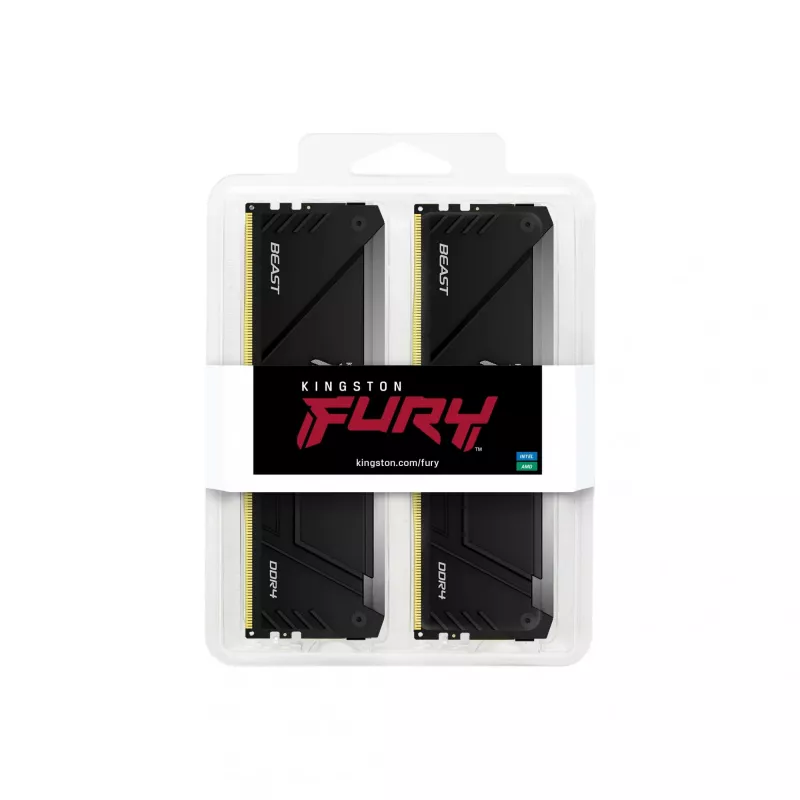 Kingston Technology FURY Beast 32GB 3200MT/s DDR4 CL16 DIMM (Kit of 2) 1Gx8 RGB