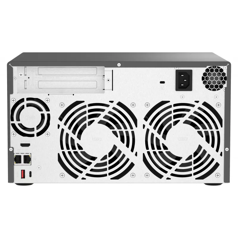QNAP TVS-H874T-I7-32G NAS/Storage Server Tower Intel® Core™ i7 32 GB DDR4 0 TB QNAP QTS Schwarz