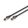 DIGITUS Patchkabel - Kat. 8.1 - S/FTP - AWG 24/7 - 1m - Schwarz