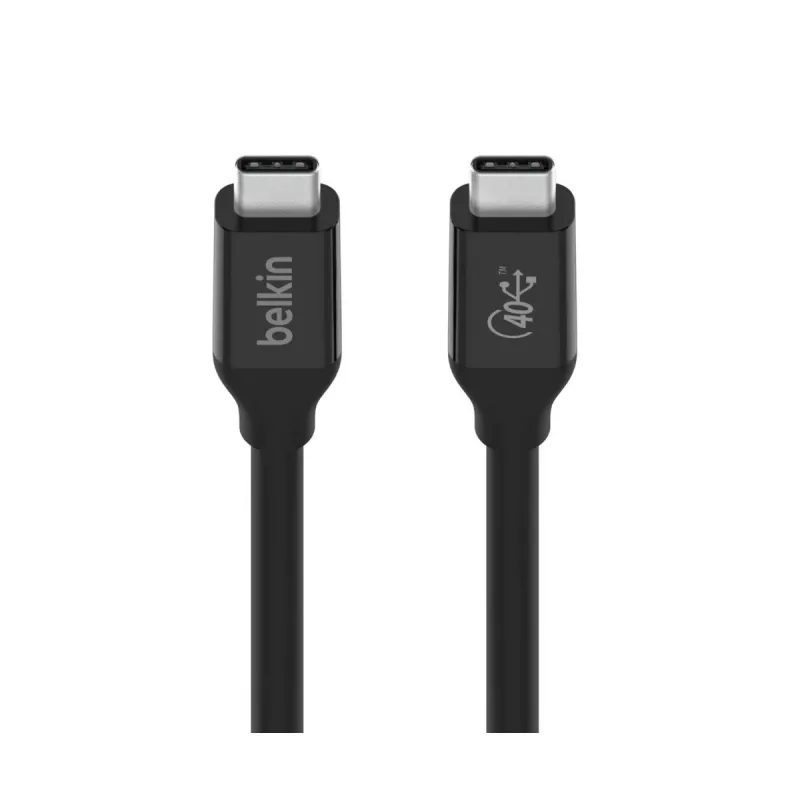 BELKIN USB4-Kabel USB-C / USB-C 40 Gbit/s 100 W 0,8 m Schwarz