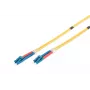 DIGITUS Glasfaser-Patchkabel, LC auf LC OS2, Singlemode 09/125 µ, Duplex, Länge 10 m