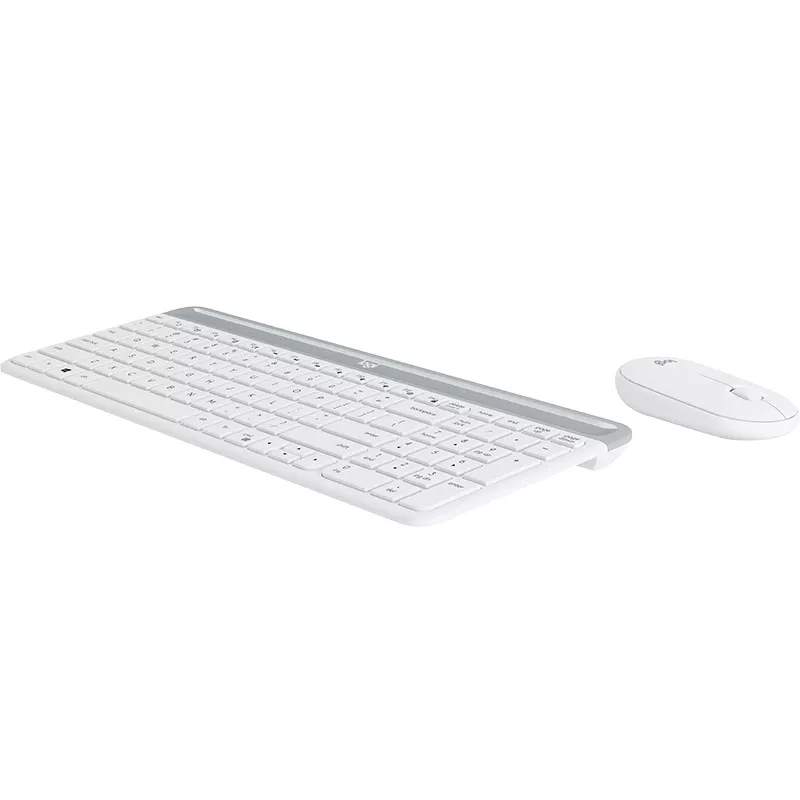 LOGITECH Slim Wireless Keyboard And Mouse Combo Mk470 - Offwhite - Qwertz Ge