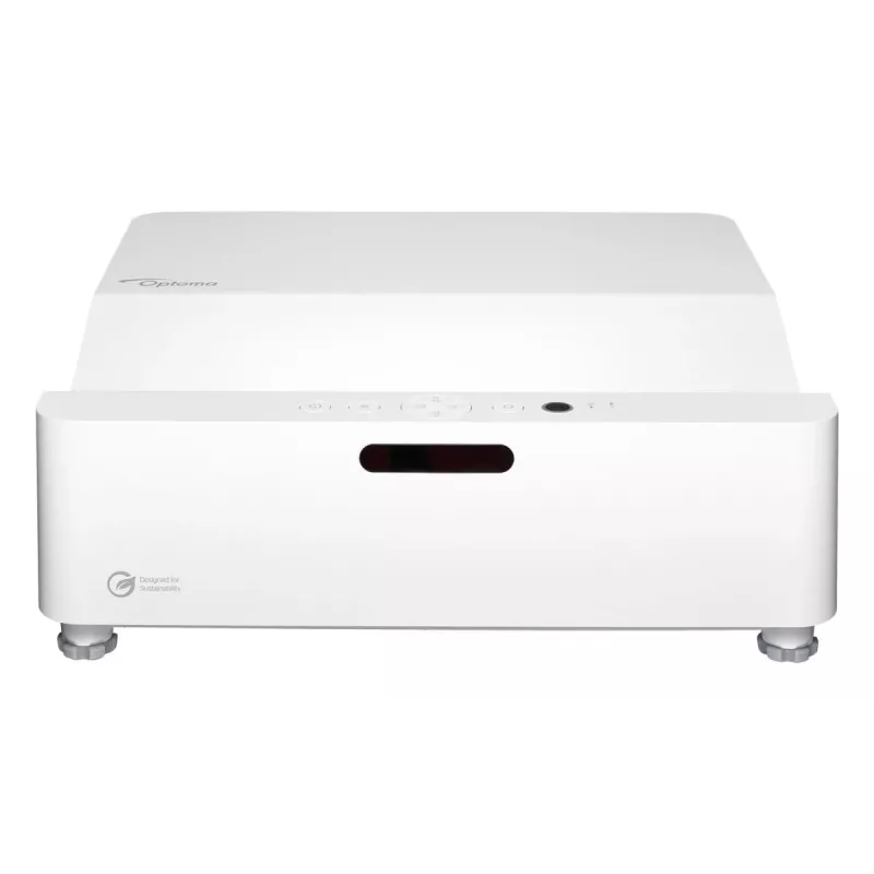 Optoma ZH430UST DLP-Laserprojektor Ultrakurzdistanz, Full HD 1920x1080, 4000 lm, 3D, Weiß