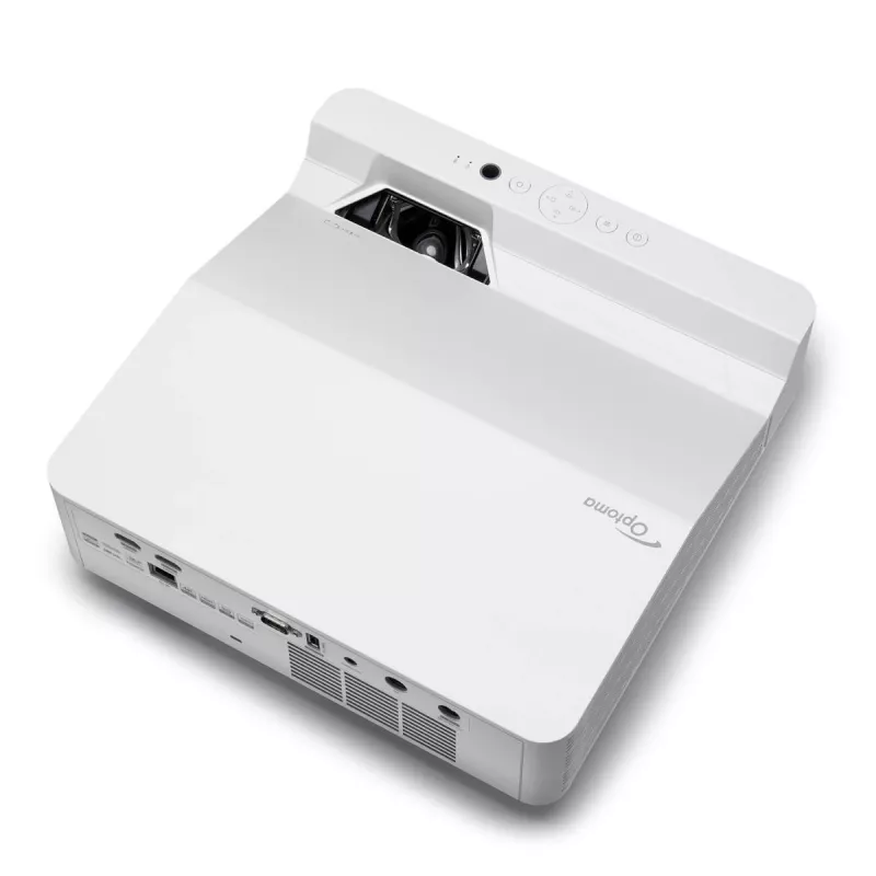 Optoma ZH430UST DLP-Laserprojektor Ultrakurzdistanz, Full HD 1920x1080, 4000 lm, 3D, Weiß