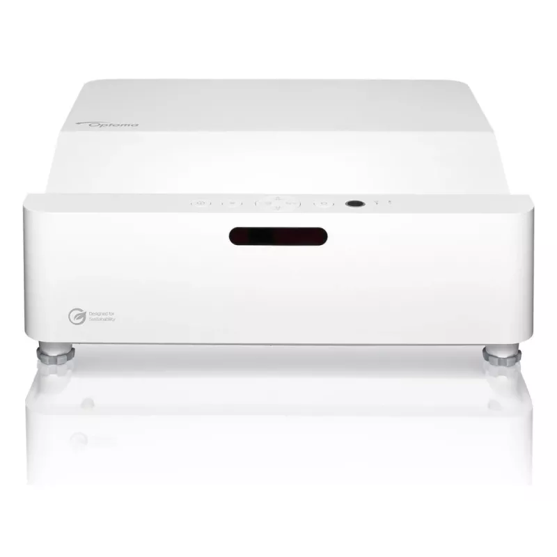 Optoma ZH430UST DLP-Laserprojektor Ultrakurzdistanz, Full HD 1920x1080, 4000 lm, 3D, Weiß