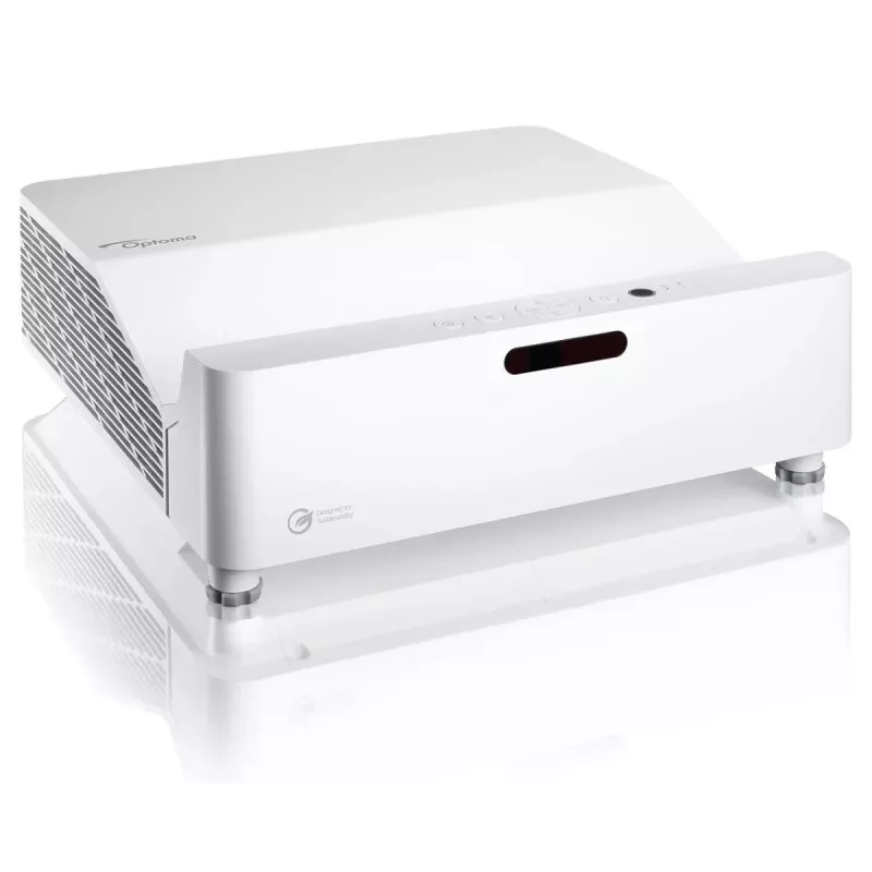 Optoma ZH430UST DLP-Laserprojektor Ultrakurzdistanz, Full HD 1920x1080, 4000 lm, 3D, Weiß