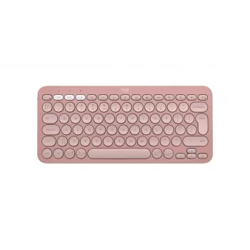 LOGITECH Pebble Keys 2 K380s - Kompakte Bluetooth-Tastatur - Tonal Rose - Qwerty Int