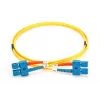 DIGITUS Glasfaser-Patchkabel, SC auf SC OS2, Singlemode 09/125 µm, Duplex, Länge 2 m