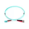 DIGITUS Glasfaser-Patchkabel, LC auf ST Multimode 50/125 µm, Duplex, Länge 10 m, Klasse OM3