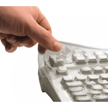 CHERRY WETEX FÜR KC 1000, DW 3000 (europäische Versionen), Tastaturschutzfolie, 0,25 mm, Transparent