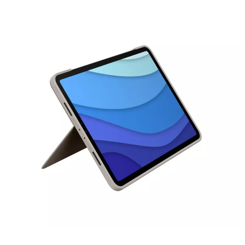 LOGITECH Combo Touch – Sand für iPad Pro 11 inch (1., 2., 3. Gen.) – Deutsch – QWERTZ