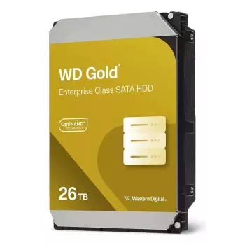Western Digital WD Gold WD261KRYZ 26 TB Festplatte, SATA 6Gb/s, 3,5", 7200 U/min, 512 MB
