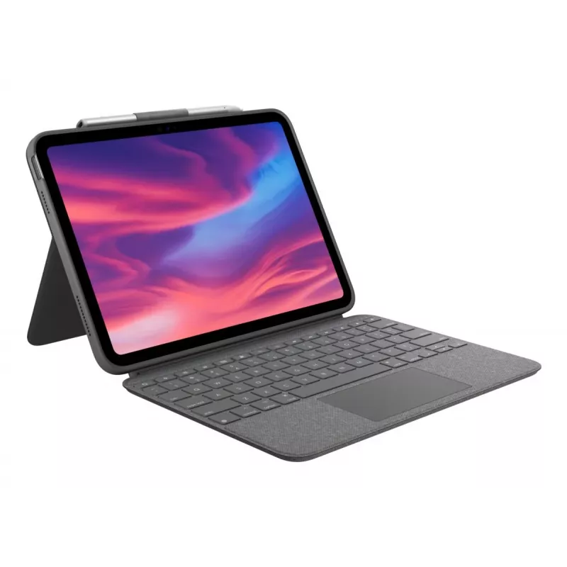 LOGITECH Combo Touch für iPad (10. Generation) - Oxford Grau - Swiss Qwertz