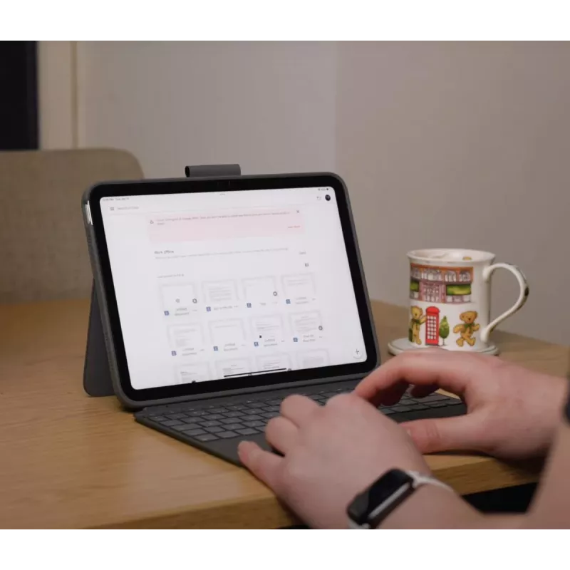 LOGITECH Combo Touch für iPad (10. Generation) - Oxford Grau - Swiss Qwertz