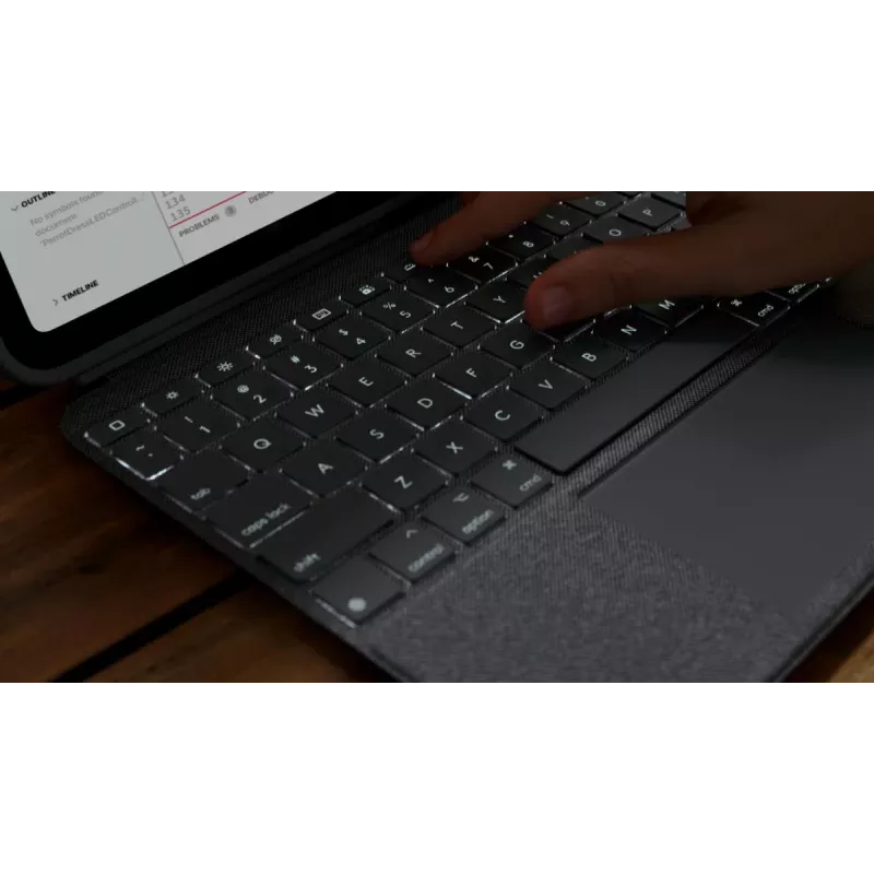 LOGITECH Combo Touch für iPad (10. Generation) - Oxford Grau - Swiss Qwertz