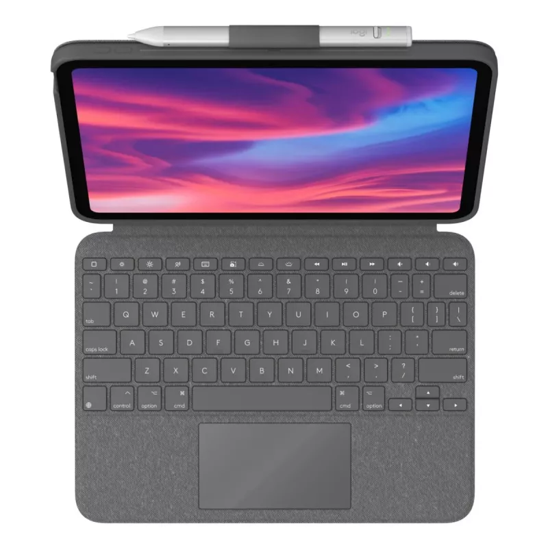 LOGITECH Combo Touch für iPad (10. Generation) - Oxford Grau - Swiss Qwertz
