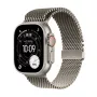APPLE Watch Ultra 3 GPS + Cellular 49 mm Natural Titanium Gehäuse mit Natural Titanium Milanese Loop
