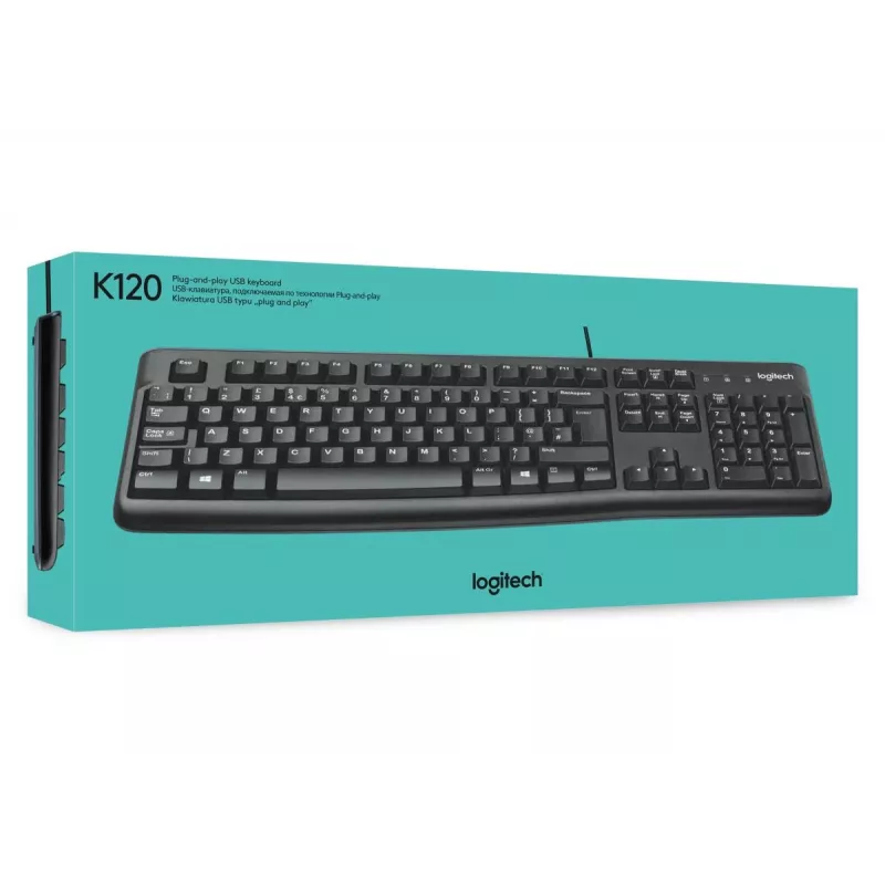 LOGITECH Tastatur K120 - Für Unternehmen Azerty Belgisch