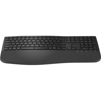 HP 685 Comfort Dual-Mode Tastatur 8T6L9UT#ABB, kabellos 2,4 GHz, Multi-Device, 23 programmierbare Tasten, Full-Size, QWERTY International Englisch, schwarz